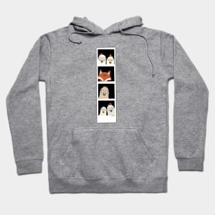 Chickens and fox photo booth Hoodie